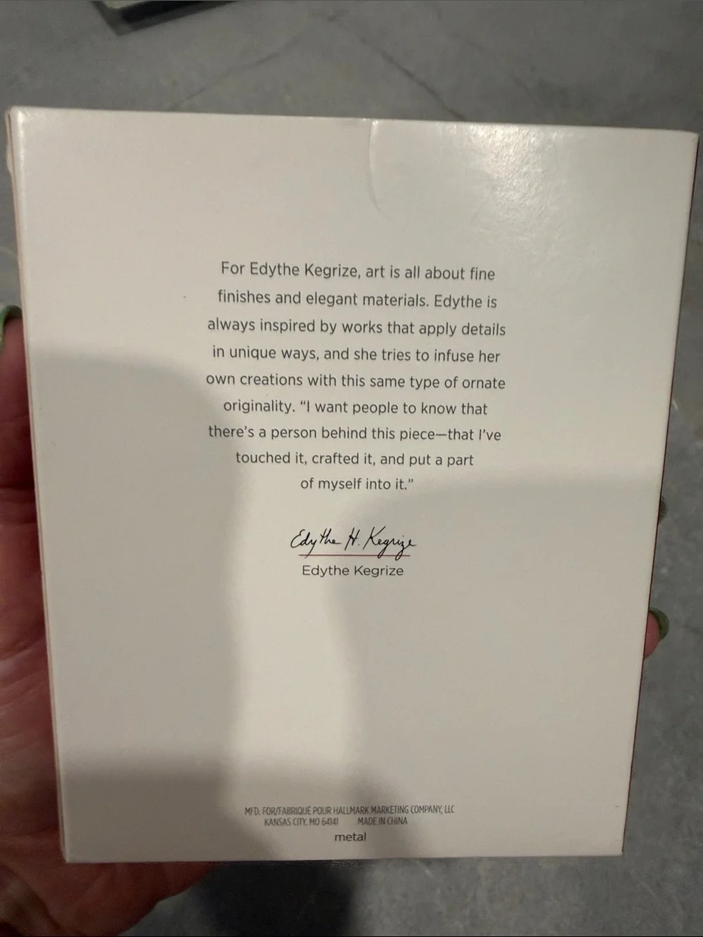 Hallmark keepsake photo